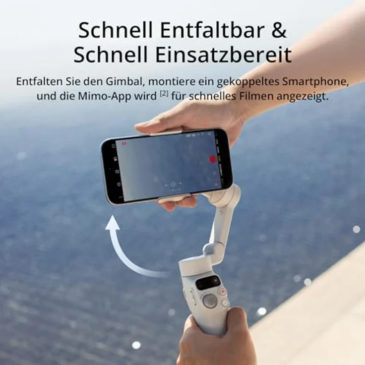 DJI Osmo Mobile 7 Gimbal-Stabilisator für iPhone, Android, Ultraleicht, 3-Achsen-Smartphone-Gimbal, ActiveTrack 7.0, ShotGuides, 10 Std. Nutzung, schwarz – Bild 4