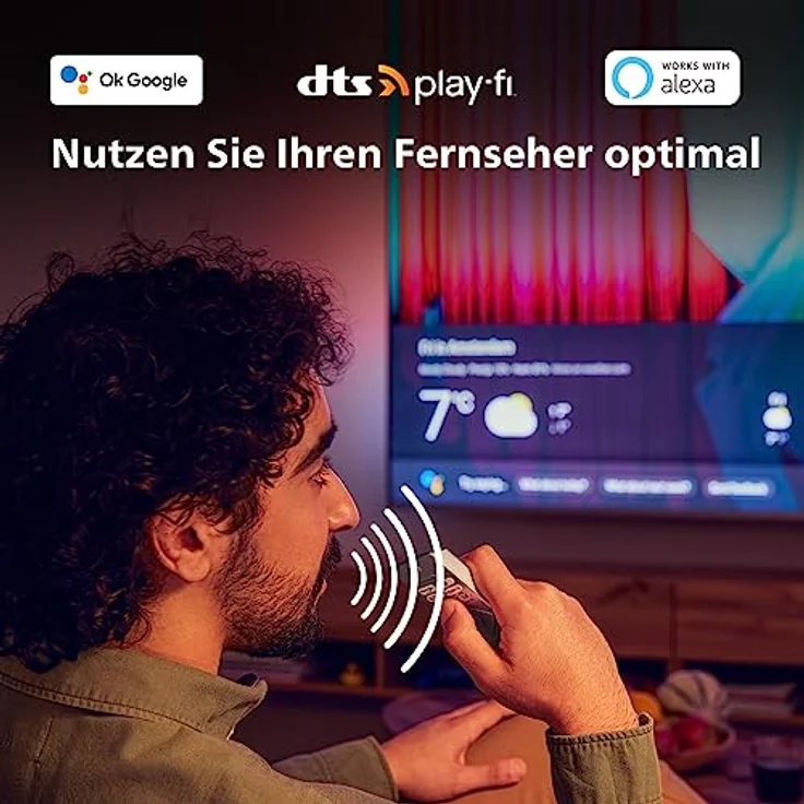Philips Ambilight TV | 65OLED708/12 | 164 cm (65 Zoll) 4K UHD OLED Fernseher | 120 Hz | HDR | Dolby Vision | Google TV | VRR | WiFi | Bluetooth | DTS:X | Sprachsteuerung – Bild 5