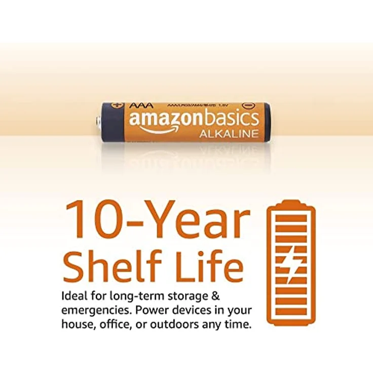 Amazon Basics AAA-Alkalibatterien, leistungsstark, 1,5 V, 8 Stück (Aussehen kann variieren) – Bild 3