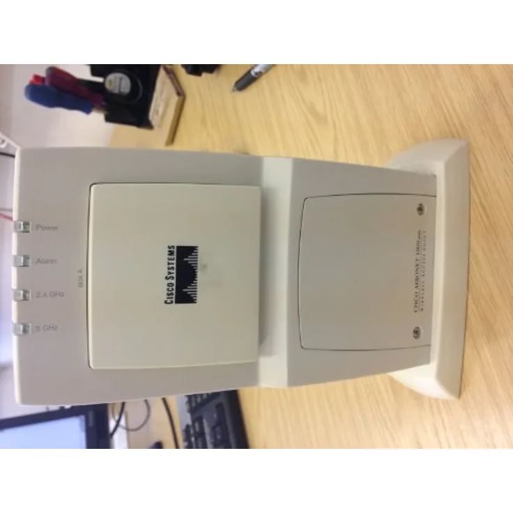 Cisco Aironet AP-1010, Drahtloser Access Point IEEE 802.11a/b/g, 54 Mbit/s, 125 m Innenreichweite, 609,6 m Außenreichweite, Fast Ethernet, 10 W