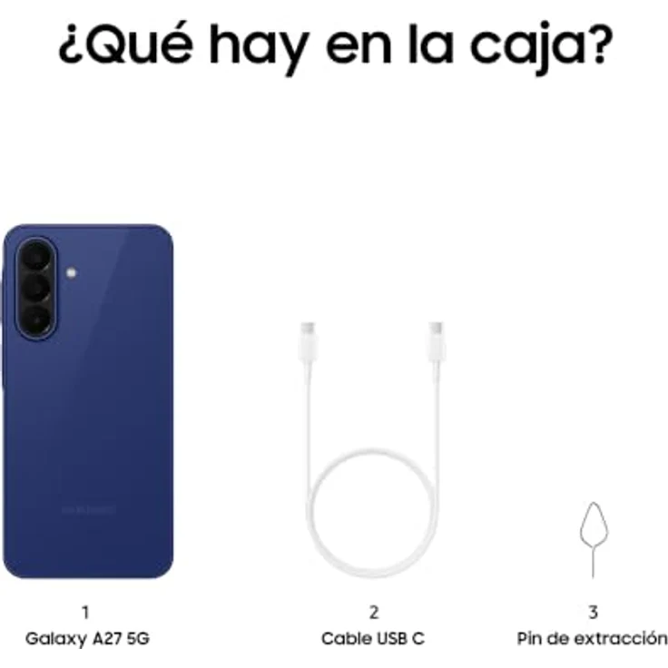 Samsung Galaxy A27, 5G Smartphone mit 256 GB Speicher, 50 MP Dreifach Kamera, 6.7 Zoll FHD+, Blau – Bild 7