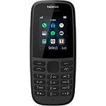 Nokia 105 Dual SIM, Mobiltelefon mit 1,77 Zoll Display, 15 Stunden Gesprächszeit, schwarz