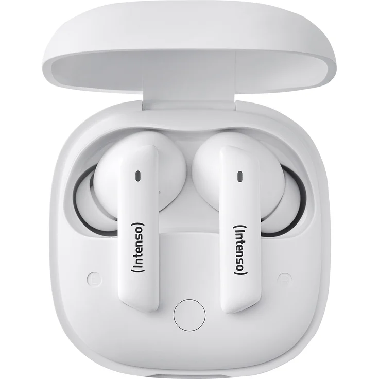Intenso Buds Earphone Pro T502AE White - Spritzwasserschutz, ergonomische Passform, Touchsteuerung, 9 Stunden Akkulaufzeit – Bild 1