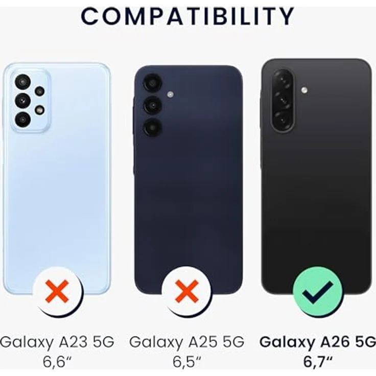 kwmobile Case kompatibel mit Samsung Galaxy A26 5G, Silikon Schutzhülle metallisch schimmernd in Metallic Brombeere, flexibel und reißfest – Bild 2