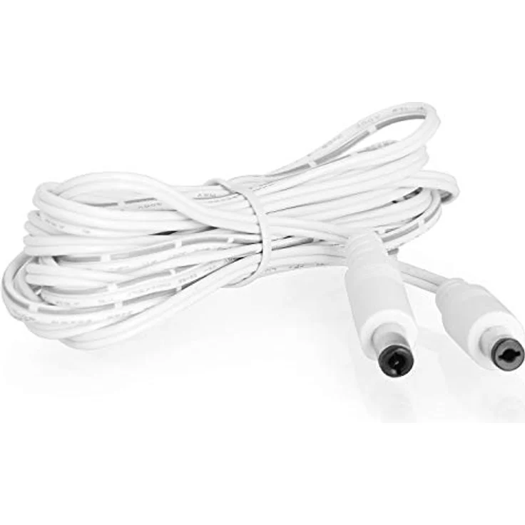 Wicked Chili 3,5m DC-Ersatzkabel kompatibel mit Phillips Hue Play Gradient Lightstrip Surround-Beleuchtung für 55, 65m 75 Zoll Fernseher, Ersatz Stromkabel für Netzteil S020YM2400083, weiß – Bild 6