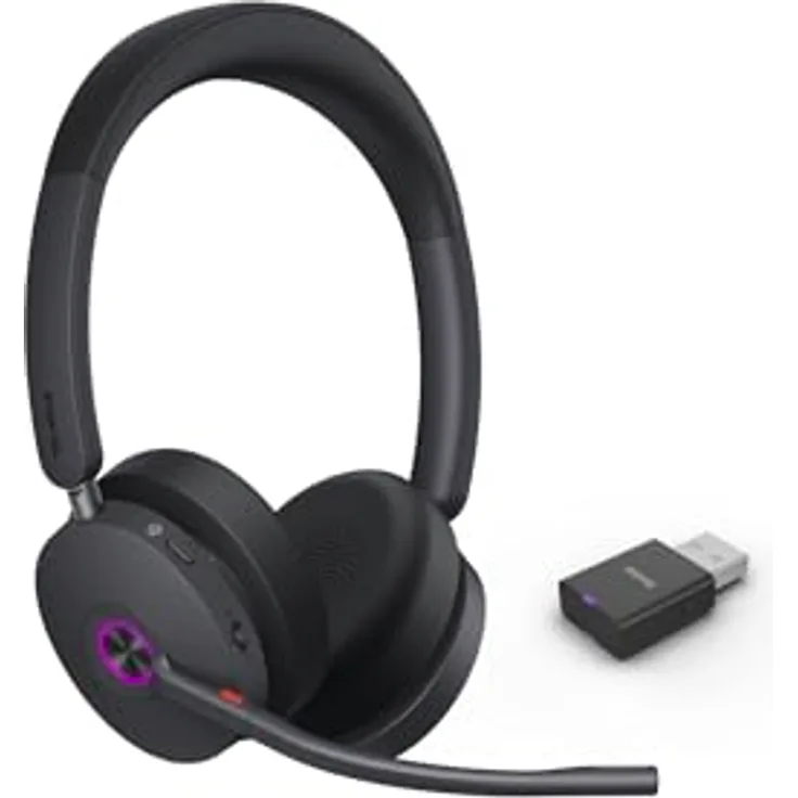 Yealink WH68, DECT & Bluetooth kabelloses Dual Headset mit Hybrid-ANC, Microsoft Teams zertifiziert, ohne Workstation