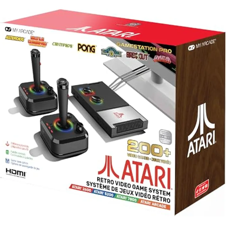 ATARI Atari Gamestation Pro, Konsole mit über 200 Spielen, inklusive Atari 2600, 5200, 7800 und Arcade-Klassikern