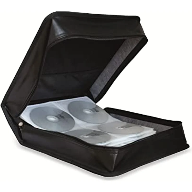 MediaRange Archivierungsmappe für 200 Discs, Kunstleder, schwarz – Bild 4