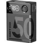 SWIT OMNI-50S V Mount Akku, 50Wh 3.45Ah 14.4V, Mini V Lock Akku mit 100W BP, D-TAP, 65W USB-C, 5V─2A USB-A und 5V-2A DC Port, OLED Bildschirm, für Kamera, Camcorder, Monitor, Filmemacher