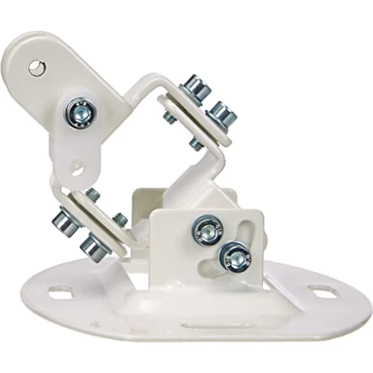 Hama Beamer Deckenhalterung (Beamerhalterung +/-15° neigbar und schwenkbar, 360° drehbare Halterung, Deckenhalter für Beamer und Projektor mit Kabelführung, Deckenabstand 15 cm, Traglast 13,5 kg) weiß – Bild 3