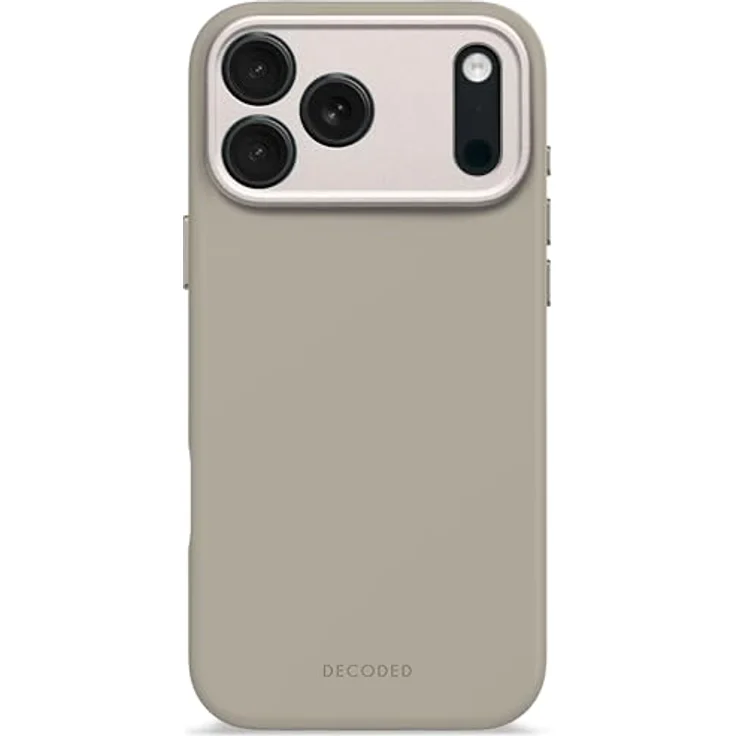 Decoded Silikonhülle für iPhone 17 Pro Max, Antibakterielle Beschichtung, MagSafe Kompatibel, Fallschutz, Kratzfest, Hell Braun – Bild 1
