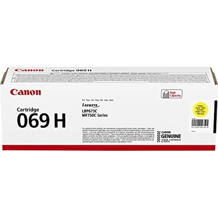 Canon Tonerkartusche 069H, gelb, Hohe Ergiebigkeit, bis zu 5500 Seiten, kompatibel mit I-SENSYS LBP673Cdw, LBP673dw, MF752Cdw, MF754Cdw – Bild 2