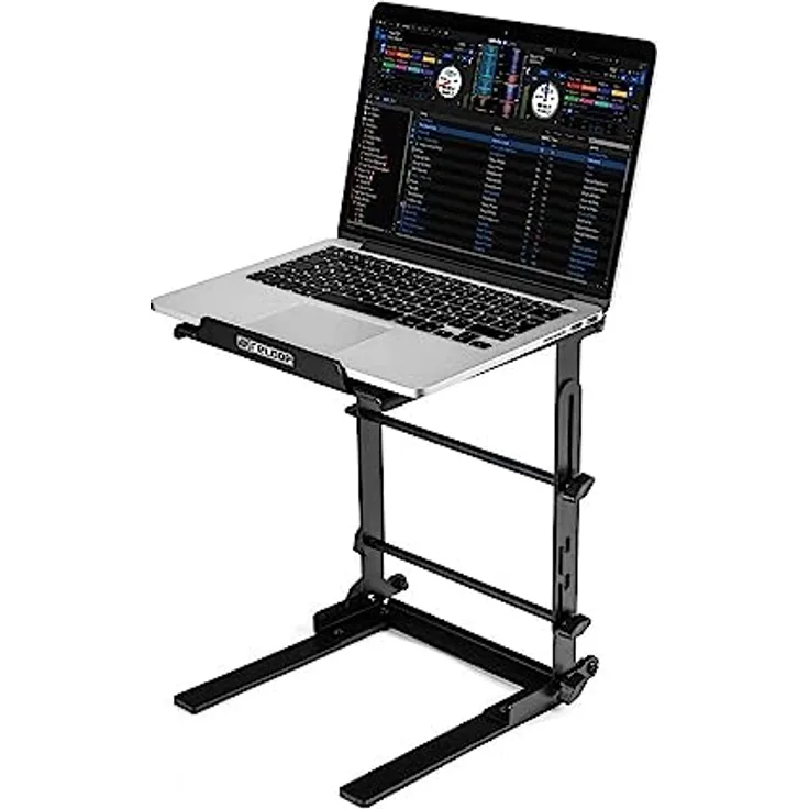 reloop Laptop Stand Flex V.2 - Laptop Stand Black, Extrem stabiler Ständer für Laptops von 33 cm - 40,6 cm