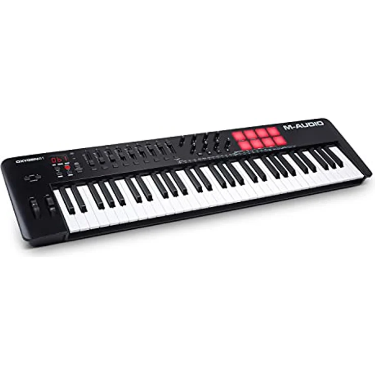 M-Audio Oxygen 61 V – 61-Tasten USB MIDI Keyboard Controller mit Beat Pads, Smart Chord & Scale Modi, Arpeggiator und Softwarepaket inklusive – Bild 1