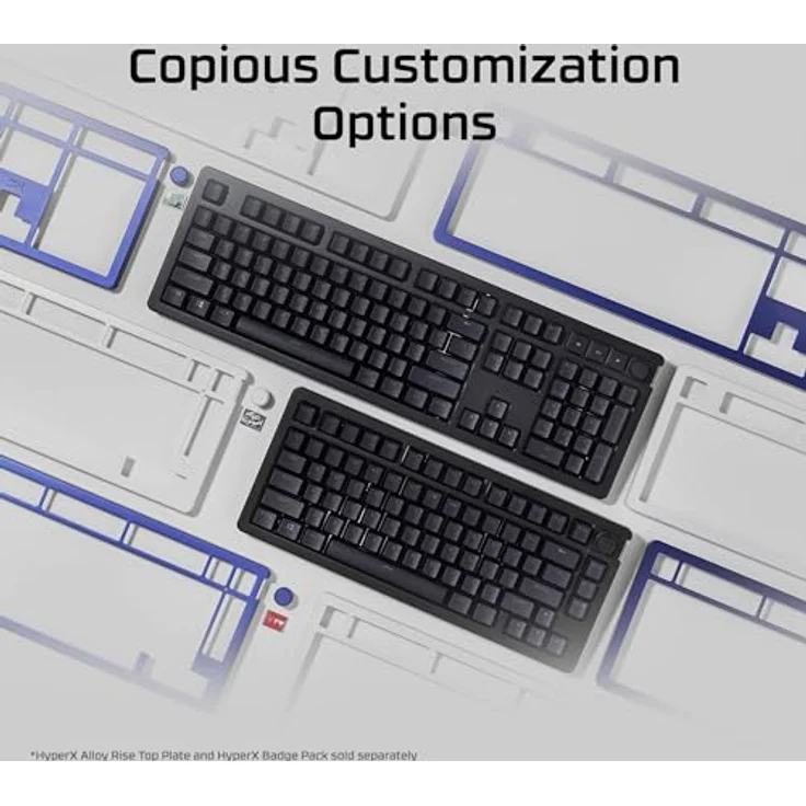 HyperX Alloy Rise 75 Gaming-Tastatur, mechanische Switches, RGB-Beleuchtung, schwarz – Bild 3