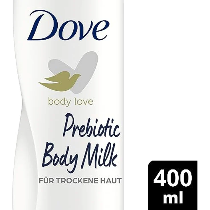 Dove Body Love Prebiotic Body Milk für trockene Haut, 48 Stunden Körperpflege mit Glycerin, 400 ml – Bild 2