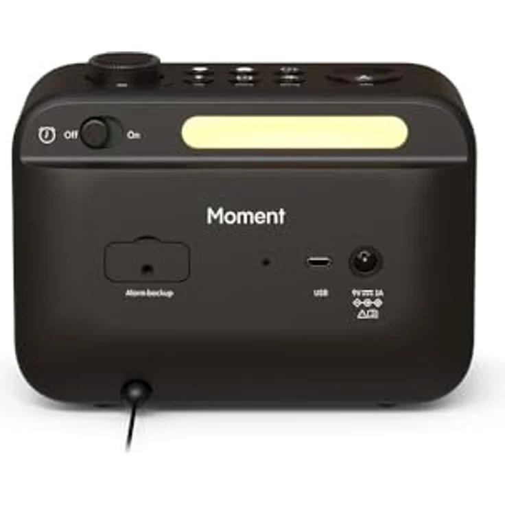 Pure Moment Radiowecker für Schlafzimmer & Büro (DAB+/FM Digital Radio, Bluetooth, White Noise Geräusche Einschlafhilfe, Wake Up Light Lichtwecker, Nachtlicht, Alarm, dimmbares Display) Schwarz – Bild 3