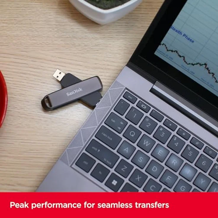 SanDisk Extreme PRO Dual Drive, 256 GB USB Stick mit USB-C und USB-A, langlebiges Metallgehäuse, Schwarz – Bild 2