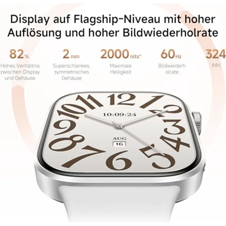 XIAOMI REDMI Watch 6, 43mm Smartwatch mit GPS, 5ATM wasserdicht, SpO2 und Pulsometer, azul – Bild 3