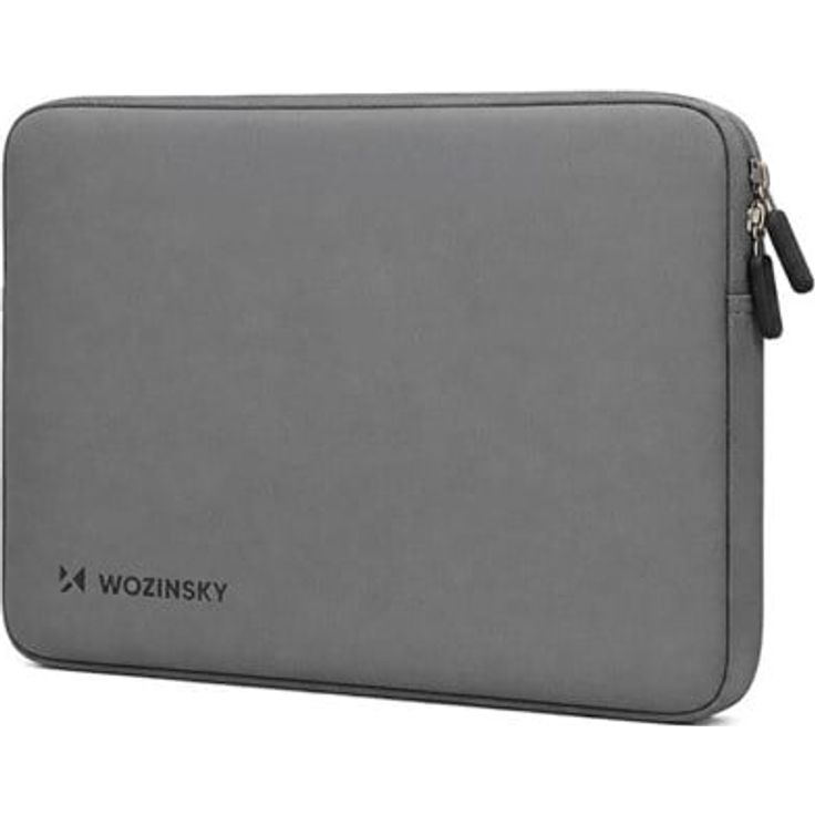 Wozinsky WNL-10G 10-11" Neoprene Laptop Sleeve - Graue, flexible Hülle mit zwei Reißverschlüssen und leichtem Design