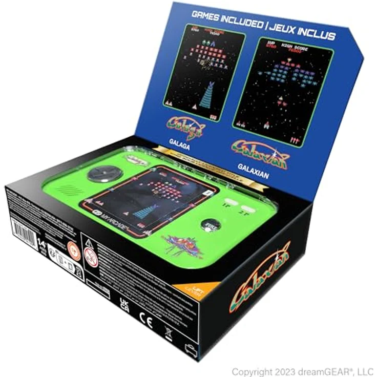 My Arcade GALAGA POCKET PLAYER PRO, Arcade-Handheld-Gaming-System mit 2.75" Hochauflösendem Display und integriertem Lautsprecher – Bild 7