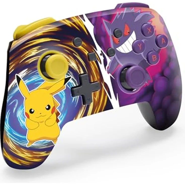 PowerA Enhanced Wireless Controller for Nintendo Switch - Pikachu vs. Gengar, kabellos mit Bluetooth-5.0-Technologie, ergonomisches Design – Bild 3