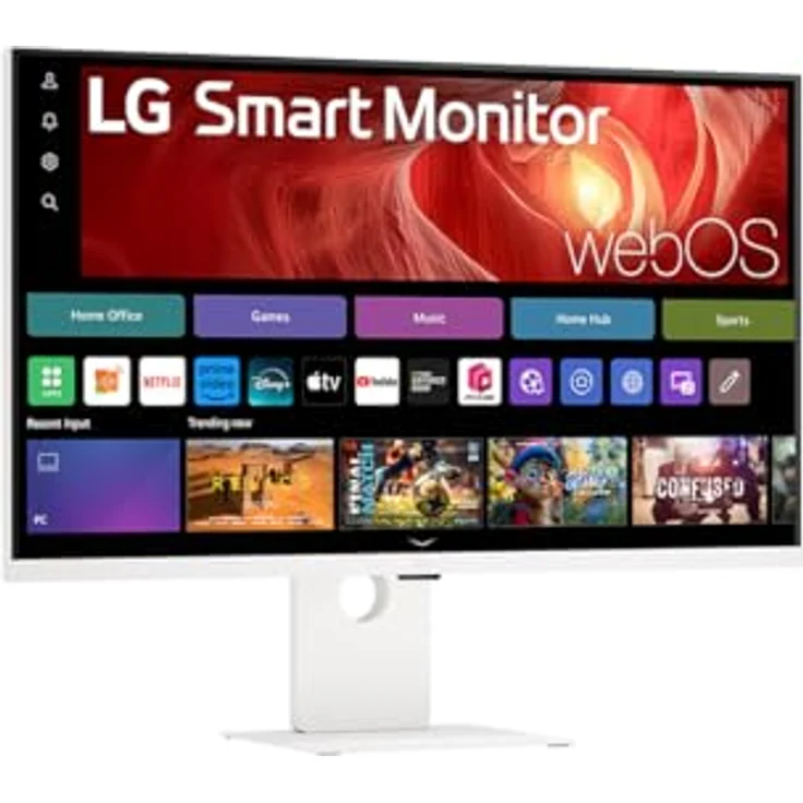 LG Smart Monitor 37U730SA-W, 37", 4K UHD (3840x2160), HDR10, IPS, webOS 24, USB-C (65W), HDMI, Bluetooth®, Lautsprecher, Weiß – Bild 5