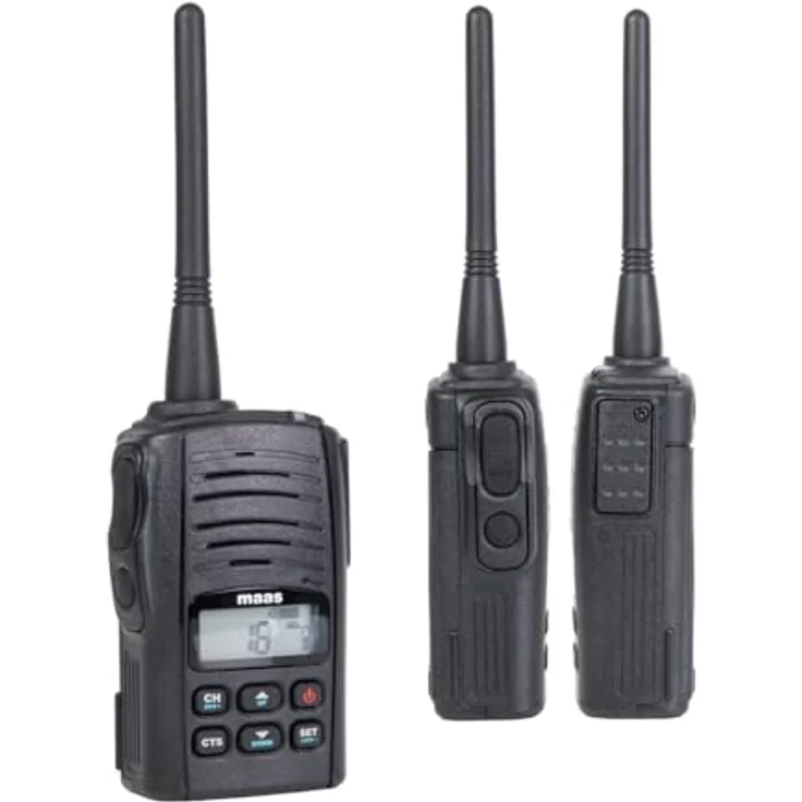 MAAS PT-4502 PMR-446 Handfunkgerät Wintec LP-4502+ mit SOS-Kanal, VOX-Funktion und robustem Design, leicht und spritzwassergeschützt – Bild 3