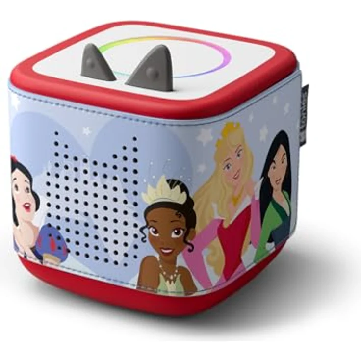 Tonies Toniebox 2 Hülle Disney Prinzessinnen, veganes Leder und Silikon, perfekte Passform, einfach überziehbar – Bild 1