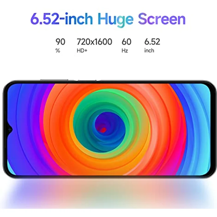 Ulefone Note 14 Handy Ohne Vertrag (2023), 7GB/128GB erweiterbar Android 12 Smartphone Günstig 6,52 Zoll HD+ 4500mAh 16GB ROM 8MP+5MP Kamera 4G Dual SIM Handys 3 Karte Slots Face ID GPS - Violett – Bild 5