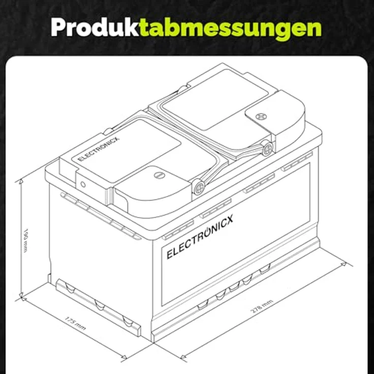 Electronicx Caravan Edition AGM Batterie 100AH 12V - Wartungsfreie Versorgungsbatterie für Wohnmobile, Boote und Solaranlagen – Bild 7