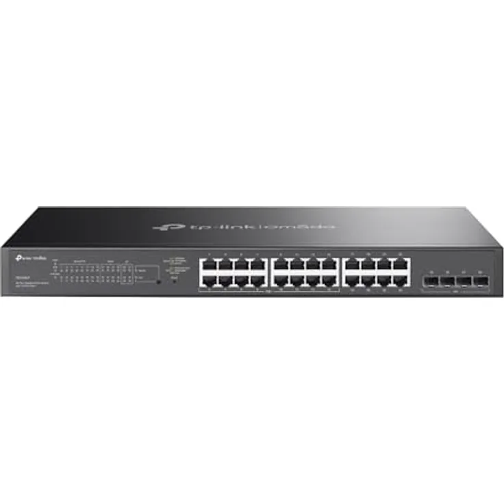 TP-Link TL-SG2428LP Omada 28-Port Gigb. Smart Switch lüfterlos - Switch, 150 W PoE-Budget, Cloud-Management, statisches Routing
