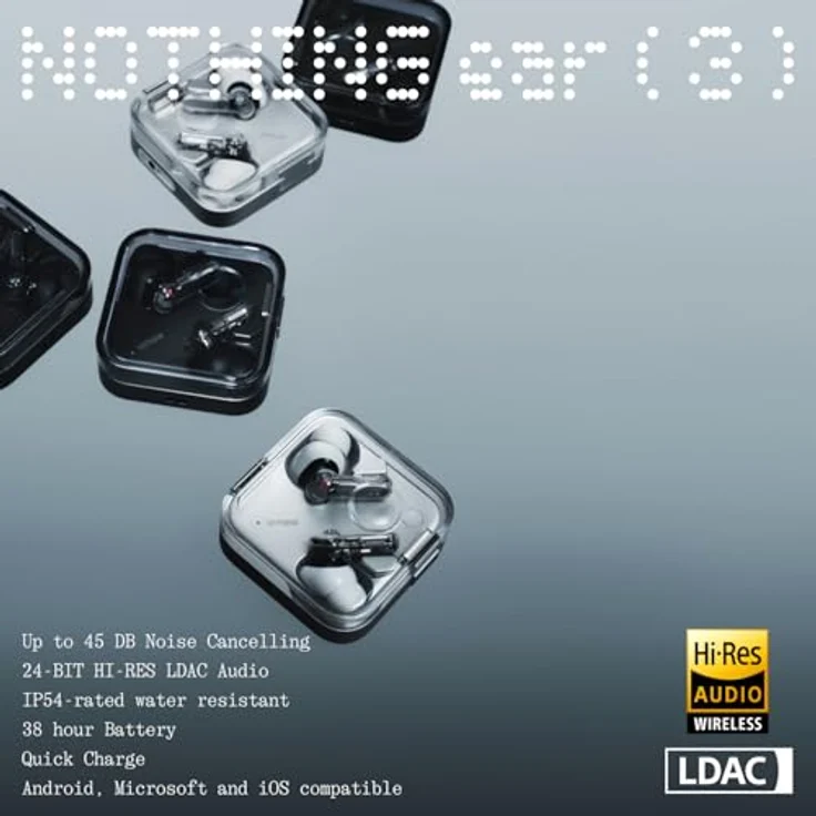 NOTHING Ear (3), In-ear Kopfhörer mit Bluetooth in Weiß – Bild 4