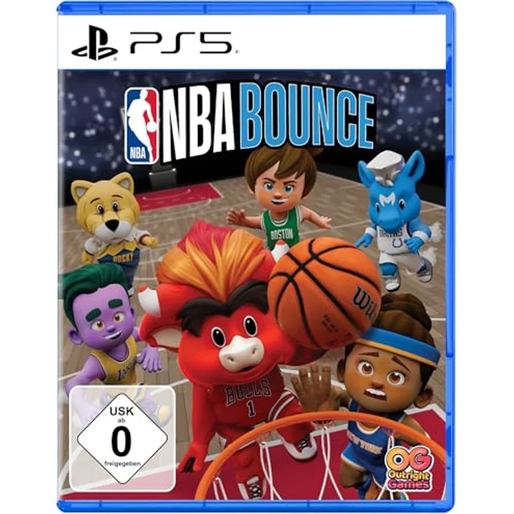 Outright Games NBA Bounce, PS5 Basketballspiel mit 30 offiziellen NBA-Teams, lokalem Koop-Modus und personalisierbaren Teams – Bild 1