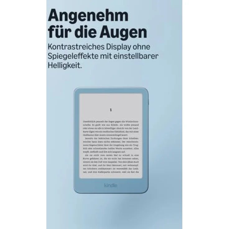 Amazon Kindle (2026), 32 GB E-Book-Reader, 6-Zoll-Display, Aluminium-Design in Alpenblau, ohne Werbung – Bild 3