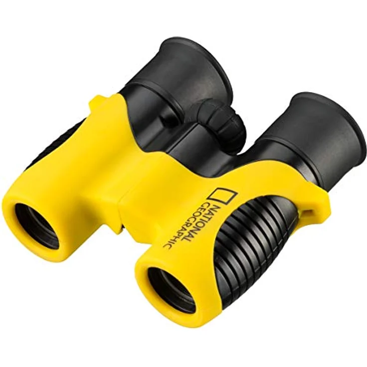 National Geographic Fernglas 6 x 21mm, Dachkant, Schwarz-Gelb, robust und kompakt – Bild 1