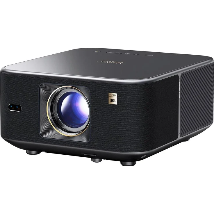 Yaber K3, Full HD Beamer mit 1600 lm, 4D-Keystone-Korrektur, kabelloser Bildschirmspiegelung, Schwarz