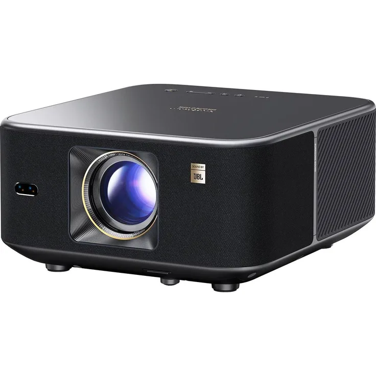 Yaber K3, Full HD Beamer mit 1600 lm, 4D-Keystone-Korrektur, kabelloser Bildschirmspiegelung, Schwarz
