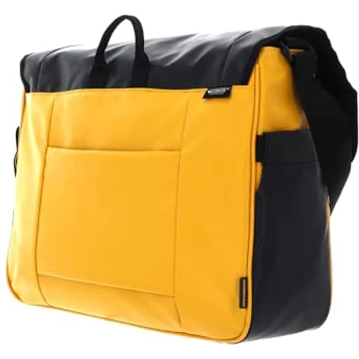 Mandarina Duck Eco Coated Messenger 39 cm, Laptop-Tasche aus 100% Polyester, duck yellow – Bild 4