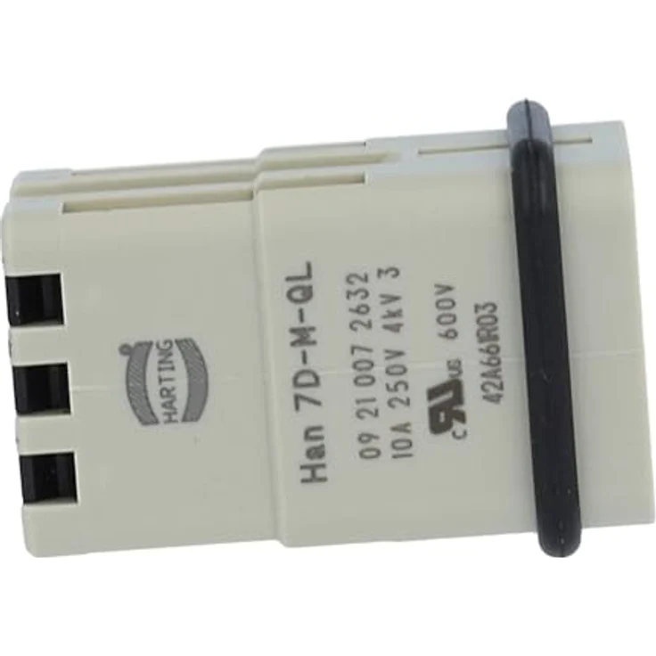 HARTING Han 7D Stifteinsatz (M) Quick-Lock, 7-polig + PE, 250V, 10A, 1 Stück – Bild 4
