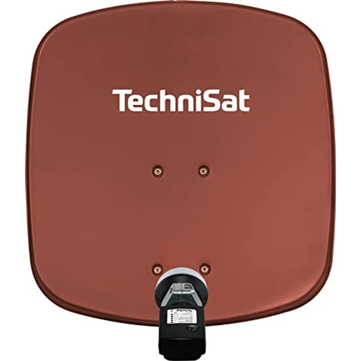 TechniSat DIGIDISH 45 – Satelliten-Schüssel für 1 Teilnehmer (45 cm kleine Sat Anlage - Komplettset mit Wandhalterung und Satfinder V/H-LNB) rot – Bild 2