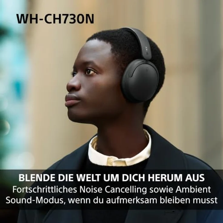 Sony WH-CH730N, Kabellose Kopfhörer mit Geräuschunterdrückung, Blau – Bild 5
