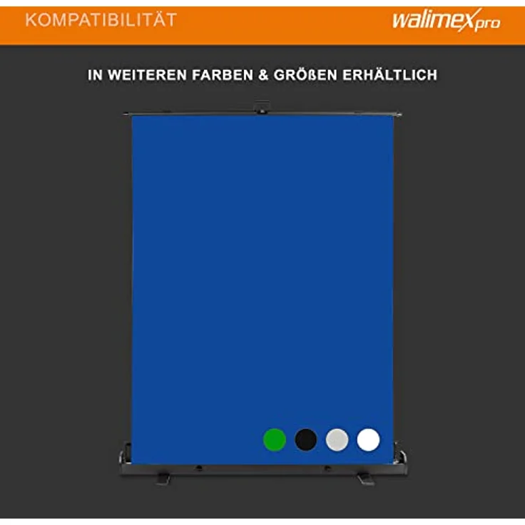 Walimex pro Roll-up Panel Hintergrund grün 155x200 - Preisvergleich – Bild 3