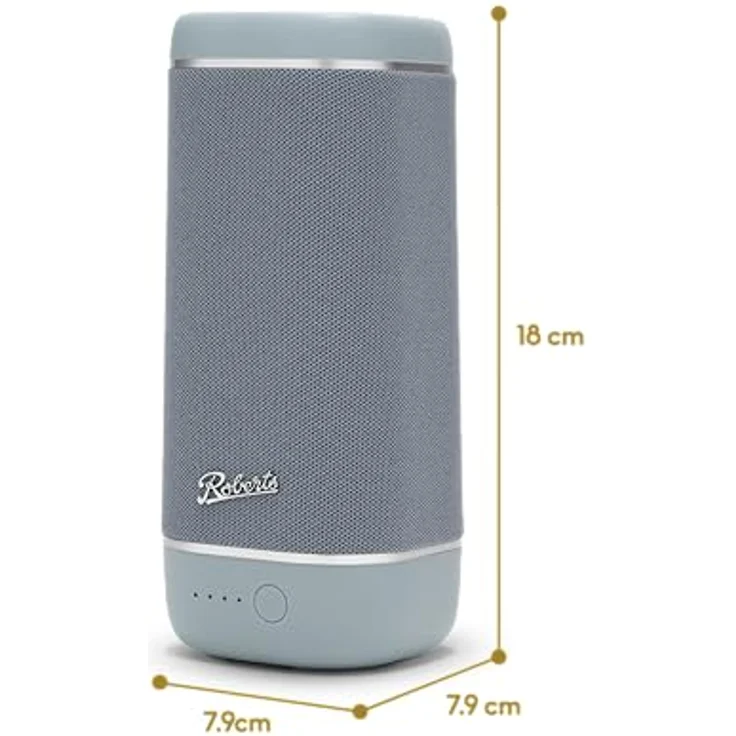 Roberts Reunion IPX7, wasserdichter Bluetooth-Lautsprecher mit 18 Stunden Akkulaufzeit, Himmelblau – Bild 5