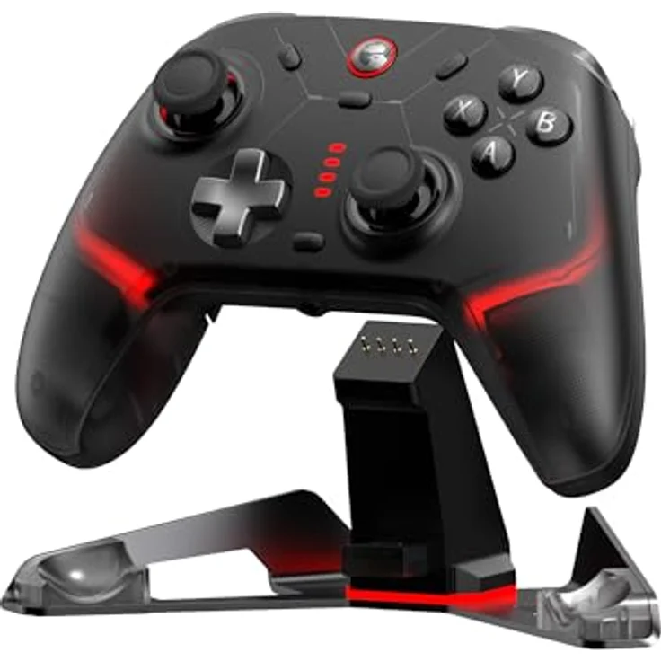 GameSir Cyclone 2 PC Controller Mag-Res TMR Sticks 1000Hz Report Rate Hall & Micro 2-in-1 Triggers RGB Beleuchtung mit Ladestation für PC/Switch/iOS/Android(Schwarz) – Bild 1