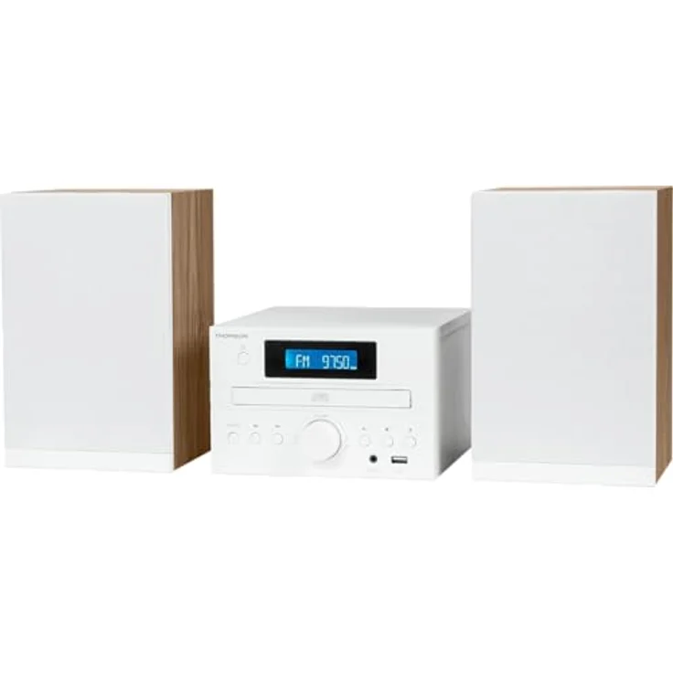 Thomson MIC121BT White, Bluetooth Kompaktanlage mit CD-Player, USB-Anschluss und FM-Radio, 50 W – Bild 3
