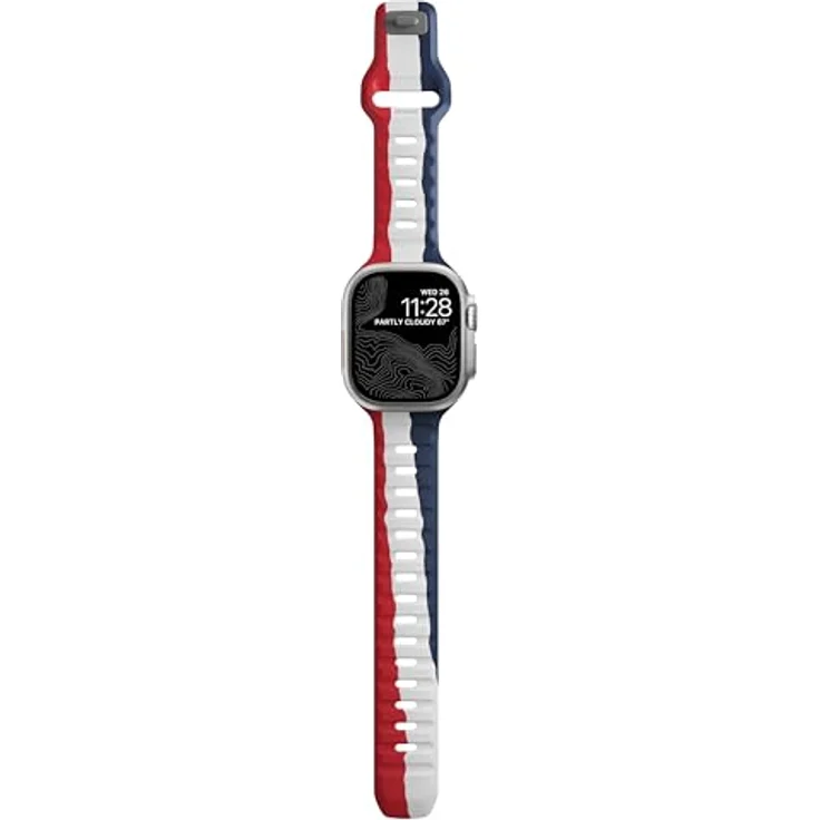 Nomad Smartwatch-Armband Sport Band 42/44/45/49mm Summer Games, atmungsaktives Fluorkautschuk Design in Paris inspiriert – Bild 10