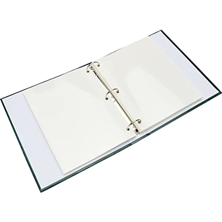 Pioneer Foto Alben 100 Seite Kunstleder mit Gold Prägung Cover 3 Ring Magnet Album Traditionell hunter green - Preisvergleich – Bild 3