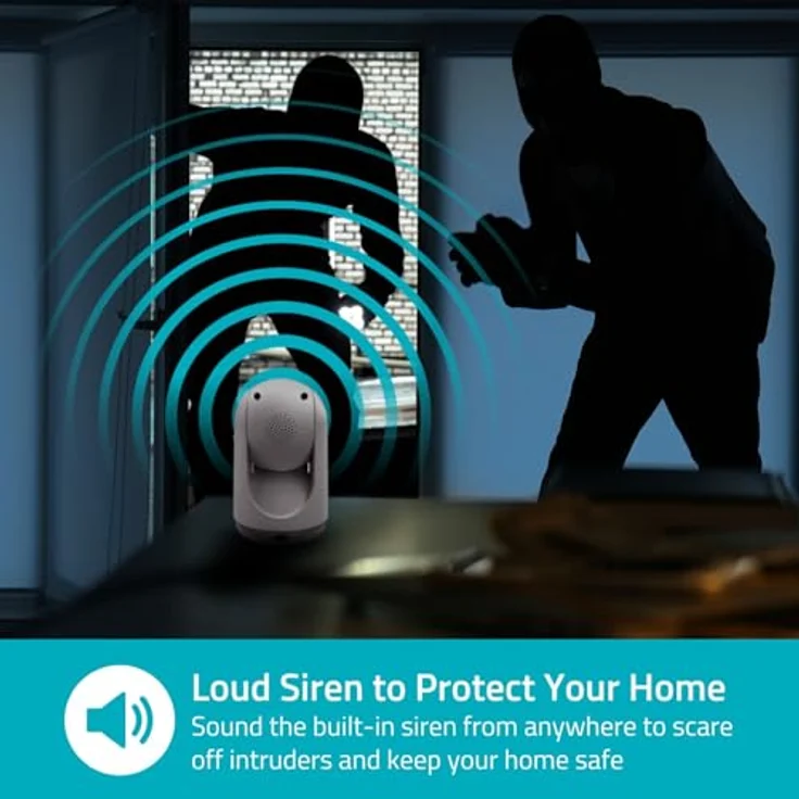 Nedis SmartLife Innenkamera 3MP Full HD 1296p, WLAN Netzwerkkamera mit Pan-Tilt-Funktion, Cloud Storage (optional) und microSD-Unterstützung, weiß – Bild 8