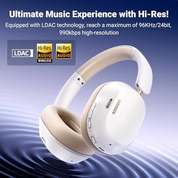 UGREEN HiTune Max 5C Wireless Headphones, Adaptive Noise Cancelling Over-ear Headsets, Hi-Res - View #6